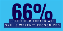 66percent felt their expatriate skills werent recognized 66percent felt their expatriate skills werent recognized