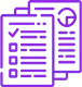 Complex Project Experience Icon in Vivid Violet