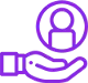 Single Partner Simplicity Icon in Vivid Violet
