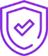 Trusted Execution Icon in Vivid Violet