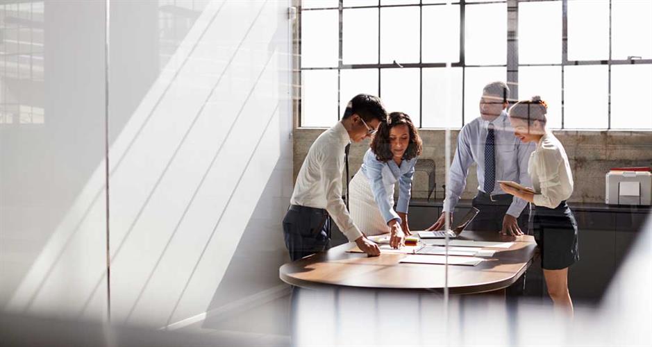 Group of people at a meeting